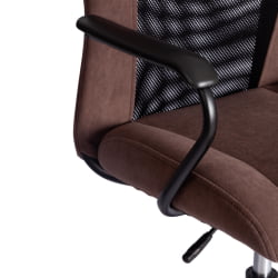 Кресло STAFF STAFF флок/ткань, коричневый/черный, 6/W-11