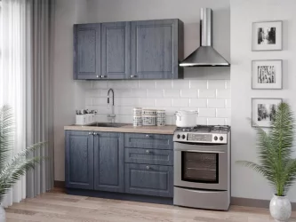 Шкаф кухонный 450 высокий Мокка ЛД 274.430.000.171 Черный Дуб фактурный антрацит