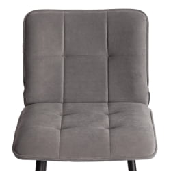 Барный стул Bari/Бари велюр, серый, 29, 45х56х110 см