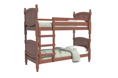 Двухъярусная кровать для девочки Валерия 200х90 Орех