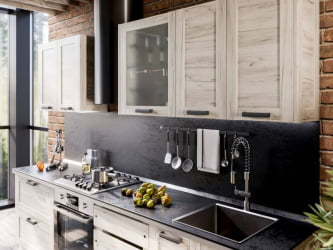 Кухонный гарнитур Винченца №7 Белый Дуб Крафт белый