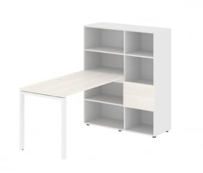 Рабочая станция EDIS EURST 1113 Ясень Траун Белый Белый