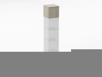 Антресоль Glassy 6.04.13Л Дуб сантана светлый