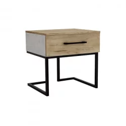 Тумба прикроватная Loft Дуб натур/Бетон