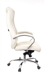 Кресло руководителя King M экокожа Кремовый