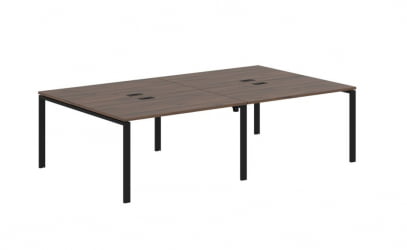 Бенч-система 4-местная EDIS EUWST 2716 Дуб Денвер темный Черный