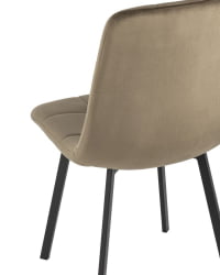 Комплект из двух стульев Чиллй велюр коричневый 2 шт. / Chilly