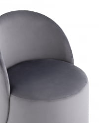 Пуф Loreen вращающийся велюр Серый