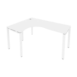 Стол письменный МЕТАЛ СЙСТЕМ БП.СА-4 Л Белый / METAL SYSTEM