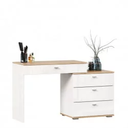 Стол туалетный комбинированный с зеркалом 890 Фиджи 012 Дуб Золотой Белый