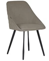 Стул обеденный DOBRIN STELLA (ЭМАЛЬ ЧЕРНЫЙ МУАР велюр Catania Cocoa)