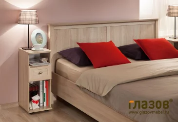 Полутороспальная кровать Sherlock 43 Дуб Сонома (спальня)