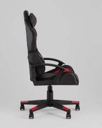 Кресло спортивное TopChairs Warden черно-красный