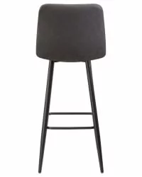 Стул барный ДОБРИН НИCОЛЕ Серая экокожа РУ-08 / DOBRIN NICOLE RU-08