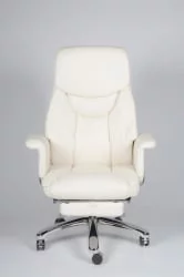 Кресло офисное Парламент H-2021-70-5 ivory leather Слоновая кость