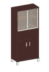 Стеллаж стекло тонированное В430.10 Бургунди