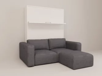 Диван-кровать трансформер Смарт 1 с пуфом К 1400 Венге