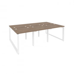 Рабочая станция на О-образном м/к ОНИКС О.МО-Д.РС-6.0.7 Дуб Аризона/Белый / ONIX O.MO-D.RS-6.0.7