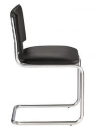 Кресло офисное Сильвия хром Черное