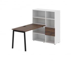 Рабочая станция ЕДИС ЕЛРСТ 1113 Дуб Денвер темный Черный Белый / EDIS ELRST