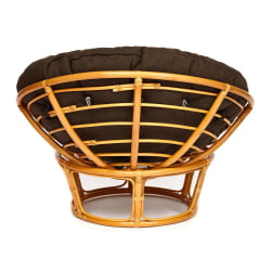 Кресло PAPASAN 23/01 W /с подушкой/ диаметр подушки 125 см, 115х101х104 см, Honey (мед), ткань Коричневый, 3М7-147