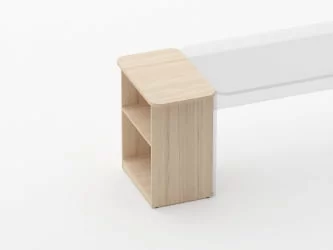 Тумба приставная к столу Glassy 3.18.10 Венге