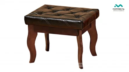 Банкетка Кожа King 39/Орех темный массив