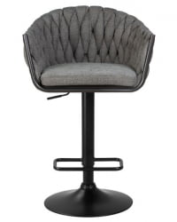 Стул барный ДОБРИН ЛЕОН (графитовая ткань (ЛАР-275-21)) 2 шт / DOBRIN LEON (LAR-275-21))