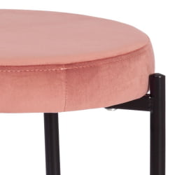 Металлический стул REVO (mod. 7034) ткань/металл, 44 х 44 х 47 см, коралловый barkhat 15 /черный