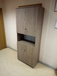 Шкаф высокий закрытый с нишей Twin 16.16.151 Дуб Верцаска