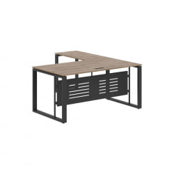 Стол с боковой приставкой ENIO ECT 1619M Кария Пальмира/Антрацит