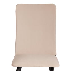 Металлический стул La Rousse NEW, велюр, бежевый/черный, 7, 45x55x93 см