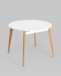 Стол раздвижной Rondo 100-135 Бук/белый