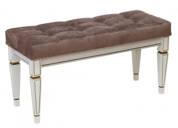 Банкетка Васко В 96Н белый ясень/золото