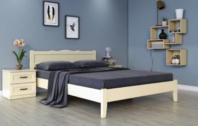 Односпальная кровать Карина-7 200х90 Слоновая кость