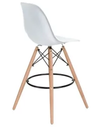 Барный стул ДОБРИН ДСВ БАР Белый В-02 / DOBRIN DSW BAR W-02