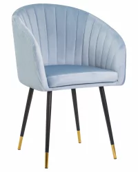 Стул обеденный ДОБРИН МАРЙ Серо-голубой велюр 1922-6 / DOBRIN MARY