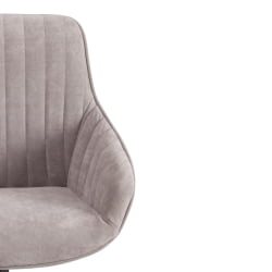 Кресло офисное ДУБЛИН велюр Cлермон, св. -серый, 60 / DUBLIN Clermon,