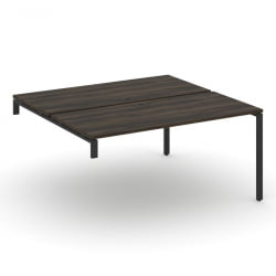 Двойной стол-надставка на опорную тумбу CОНCЕПТ CН.ДСН-004 Дуб Мали Черный / CONCEPT CN.DSN-004