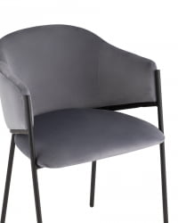 Стул Брасе велюр Серый / Brace