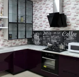 Глянцевый фартук (КОМПОЗИТ) КМ 33 / KM