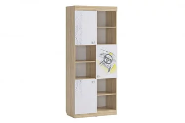 Стеллаж Форсаж MKF-03 Дуб сонома/белый