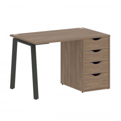 Стол письменный HOME OFFICE VR.SP-3-118.4.A Дуб Аризона/Антрацит металл