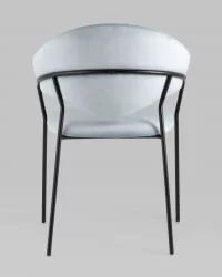 Стул Алексис велюр Пыльно-голубой