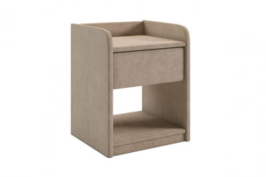 Тумба прикроватная Аманда 2 TM-003.2 капучино (велюр)