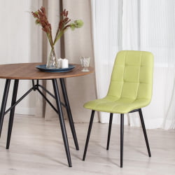 Металлический стул CHILLY MAX ткань/металл, 45 х 54 х 90 см , фисташковый 64/черный