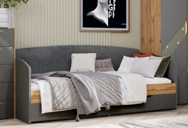 Односпальная кровать Монако 902.05 Оникс Десерт серый