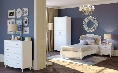 Шкаф двухстворчатый Элис ЛД 532.100.000 Белый