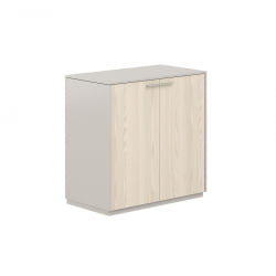 Шкаф низкий Атлас НЗ-0314.ГС.ЙН Серый камень Ясень Наварра / Atlas NZ-0314.GS.YN