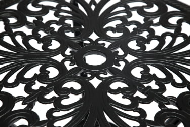 Комплект Secret De Maison Romance (стол +2 стула) алюминиевый сплав, D60/H67, 53х41х89см, черный